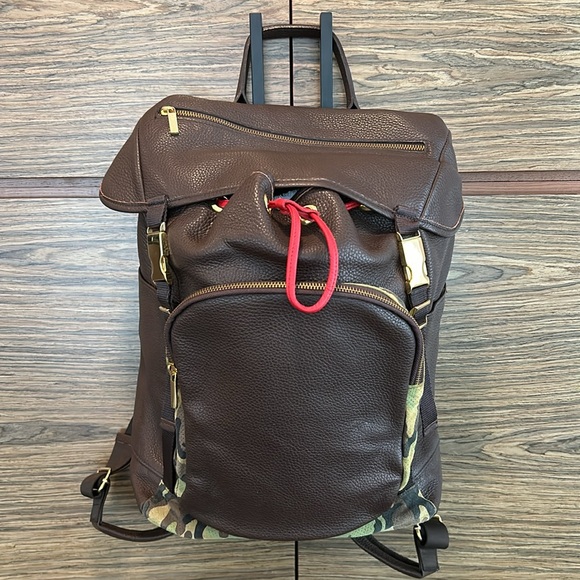 Del Toro Brown Leather Backpack - Picture 2 of 15